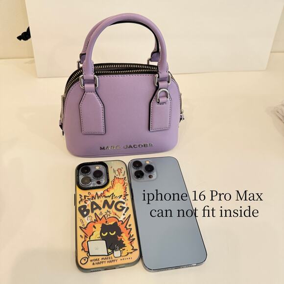 Marc Jacobs Mini Dome Tote Crossbody 4R5SMN004S02 Lilac - Picture 13 of 16